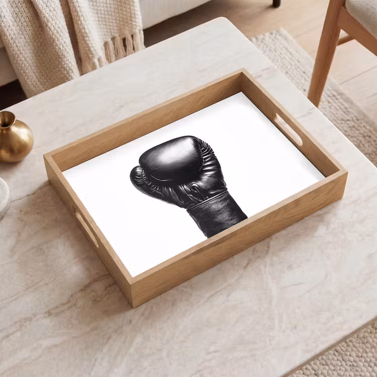 Vassoio - Guanto da boxe - Nero - Mano — 2