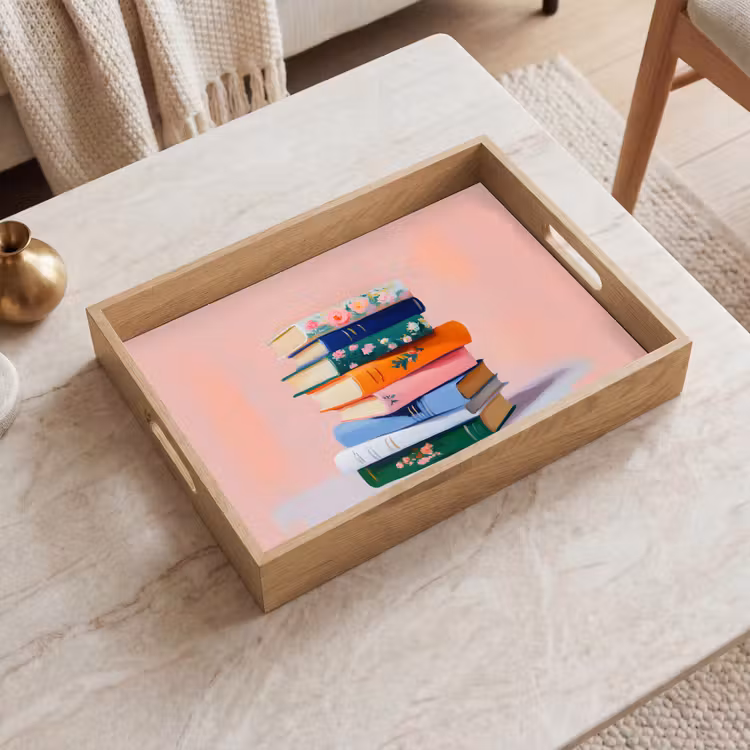 Vassoio - Libri - Impilati - Colorati — 2