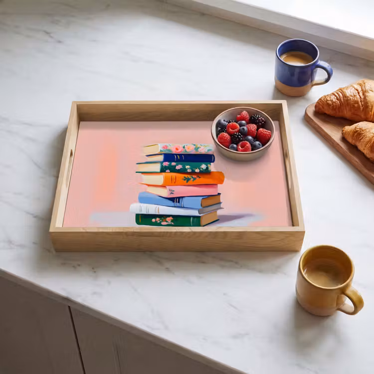 Vassoio - Libri - Impilati - Colorati — 3