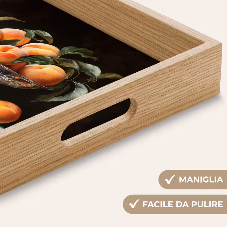 Vassoio - Natura morta - Pesche - Vintage — 8