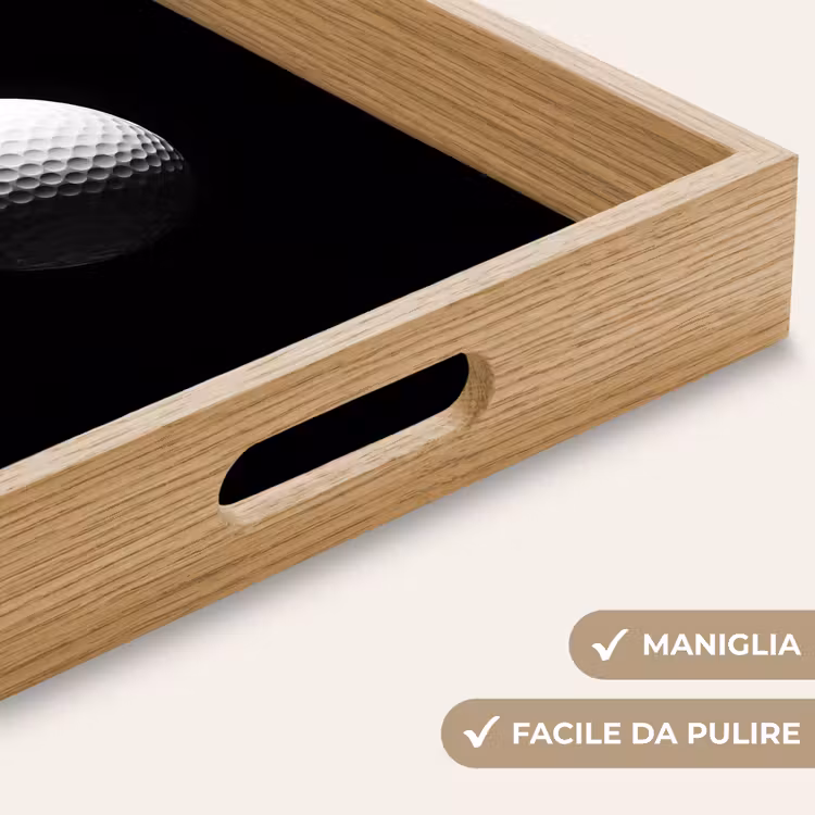 Vassoio - Pallina da golf - Minimalista - Bianco — 8