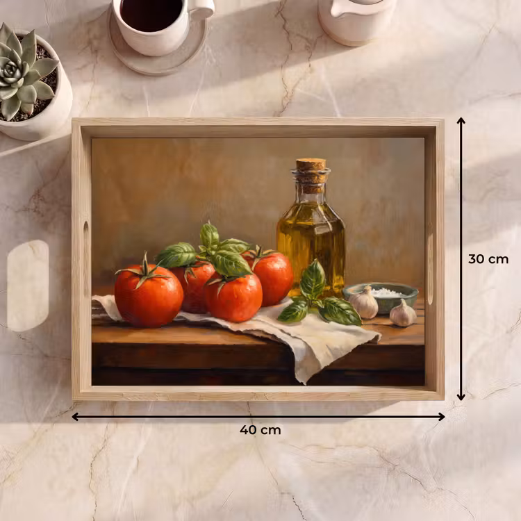Vassoio - Pomodori - Olio d'oliva - Natura morta — 7