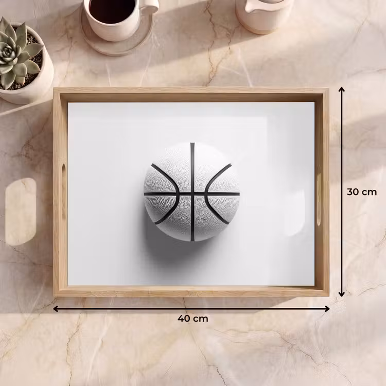 Vassoio - Basket - Bianco - Ombra - Linee — 7