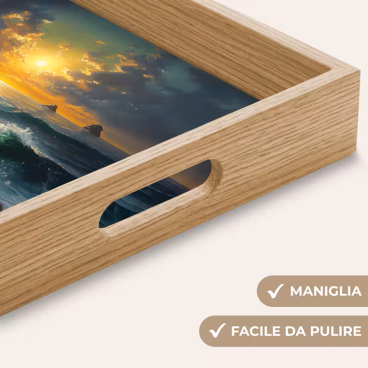 Vassoio - Mare - Sole - Onde - Rocce — 8