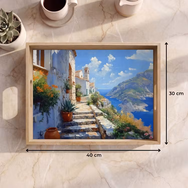 Vassoio - Scale - Case - Paesaggio montano - Mare — 7