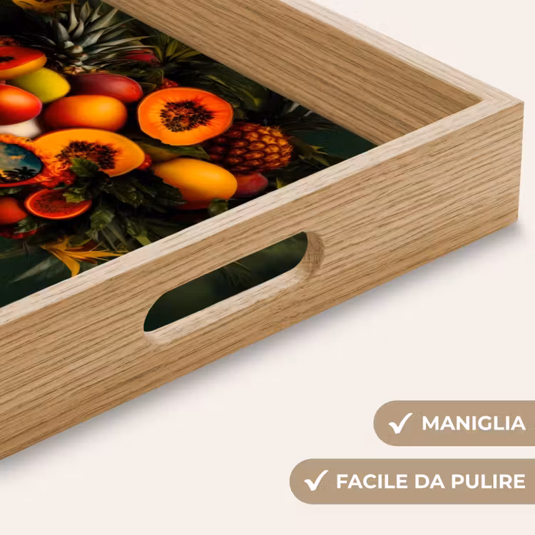 Vassoio - Donna - Frutta - Papaya - Ananas — 8