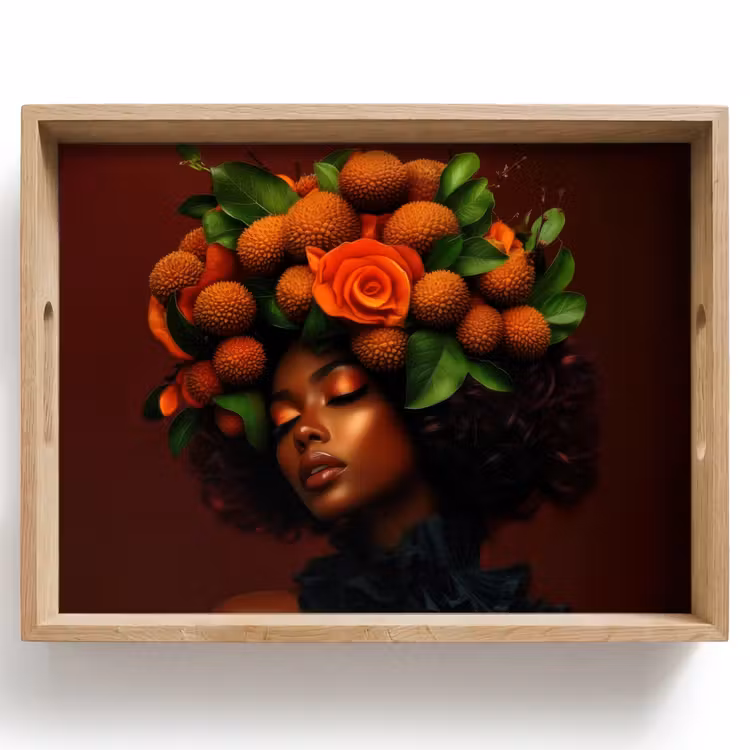 Vassoio - Donna - litchi - esotico — 1