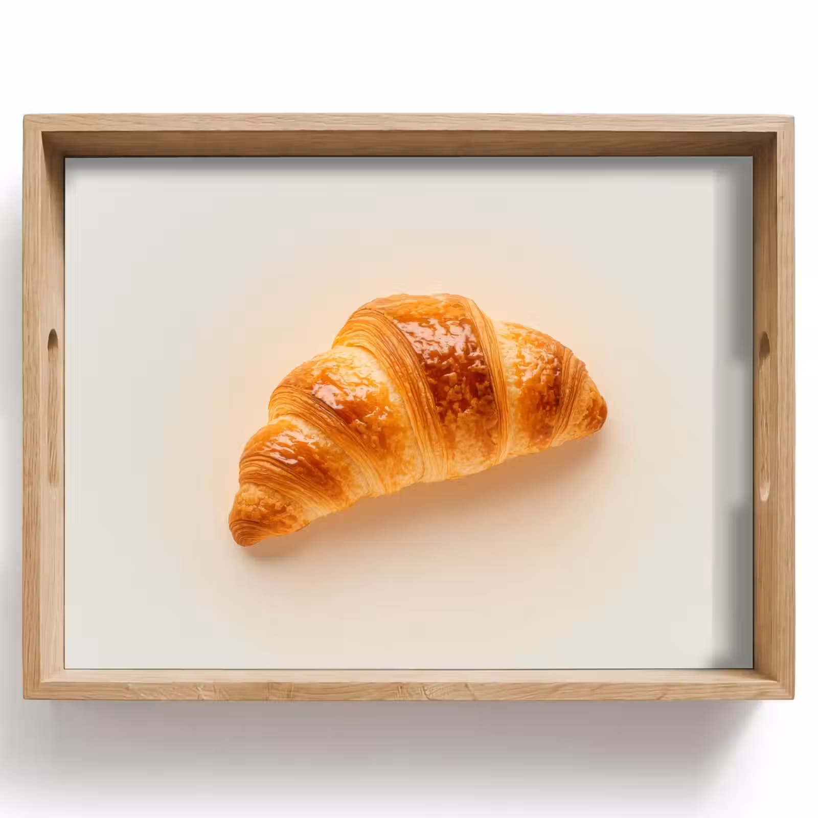 Vassoio - Croissant - Pane - Beige — 1