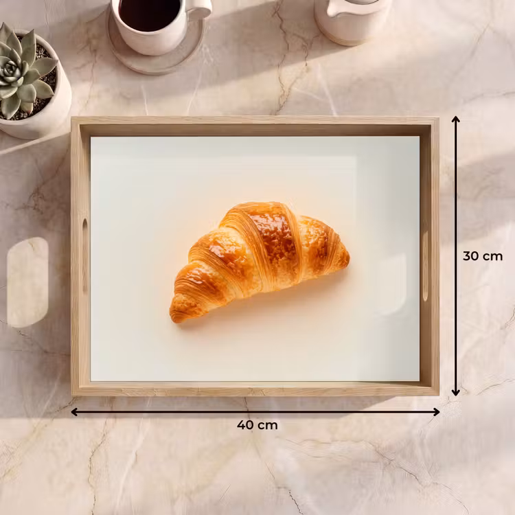 Vassoio - Croissant - Pane - Beige — 7