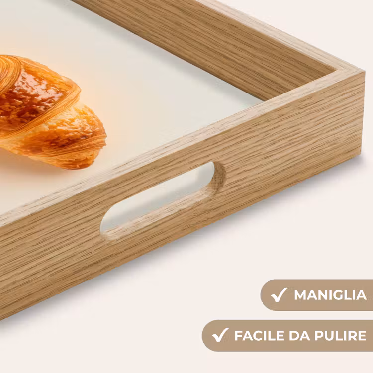 Vassoio - Croissant - Pane - Beige — 8