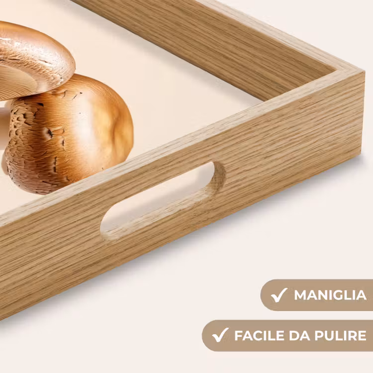 Vassoio - Funghi - Morbido - Beige — 8