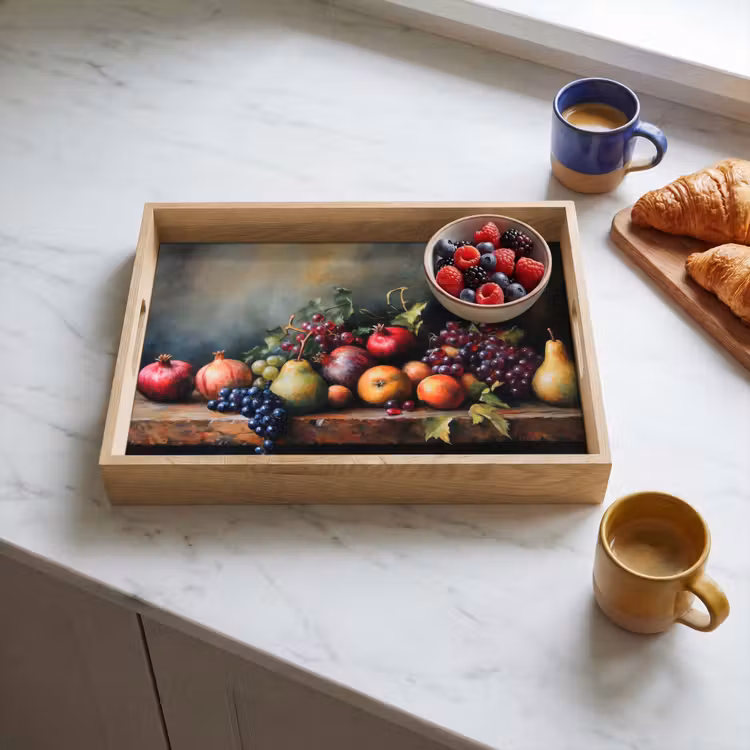 Vassoio - Rustico - Natura morta - Frutta — 3