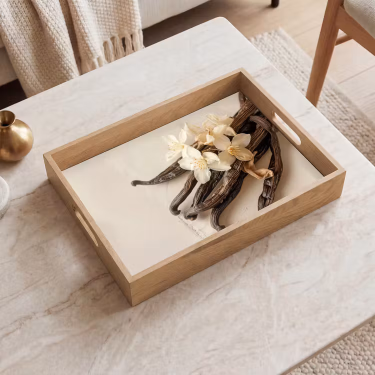 Vassoio - Vaniglia - Floreale - Beige — 2