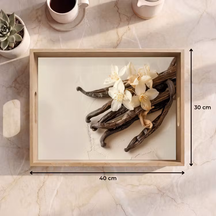 Vassoio - Vaniglia - Floreale - Beige — 7