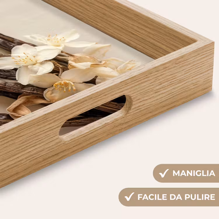 Vassoio - Vaniglia - Floreale - Beige — 8