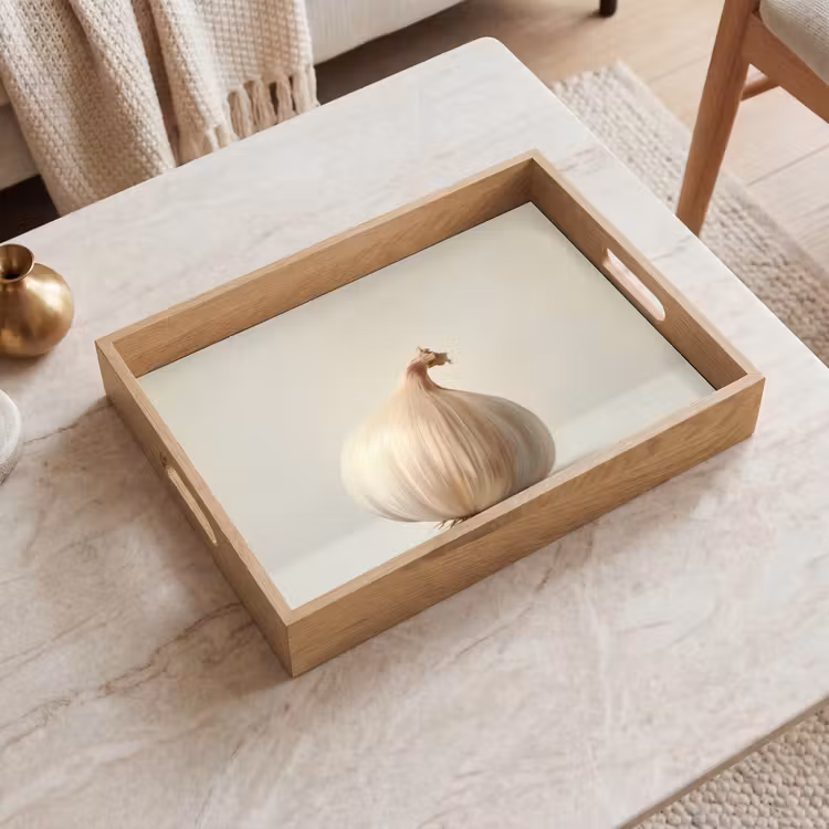 Vassoio - Aglio - Naturale - Beige — 2
