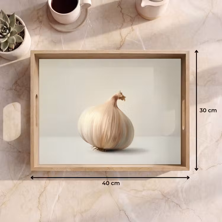 Vassoio - Aglio - Naturale - Beige — 7
