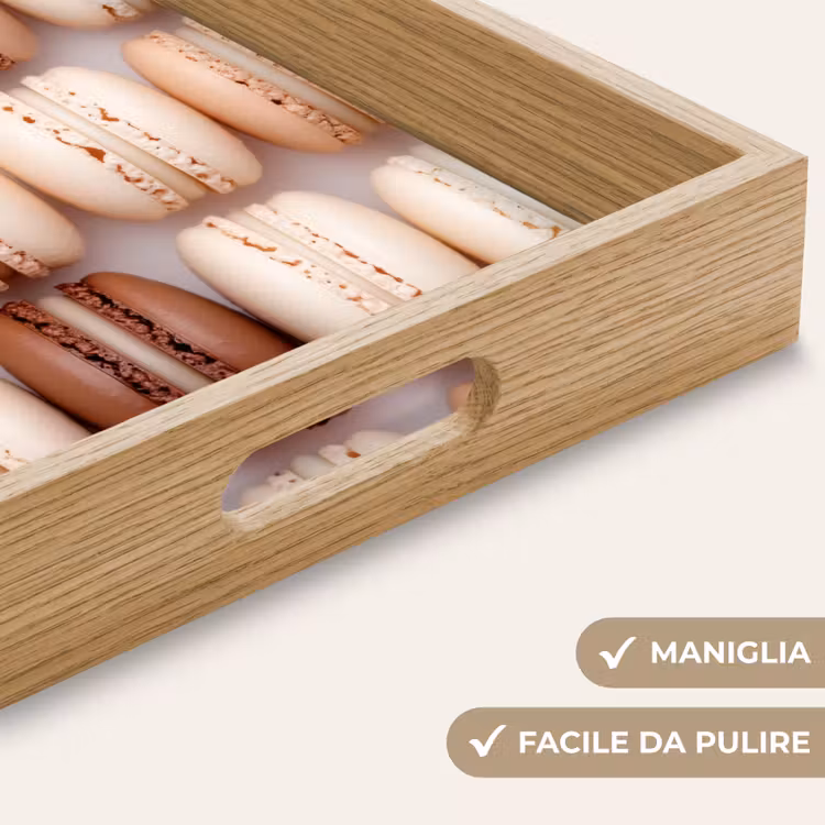 Vassoio - Amaretti - Beige - Marrone — 8