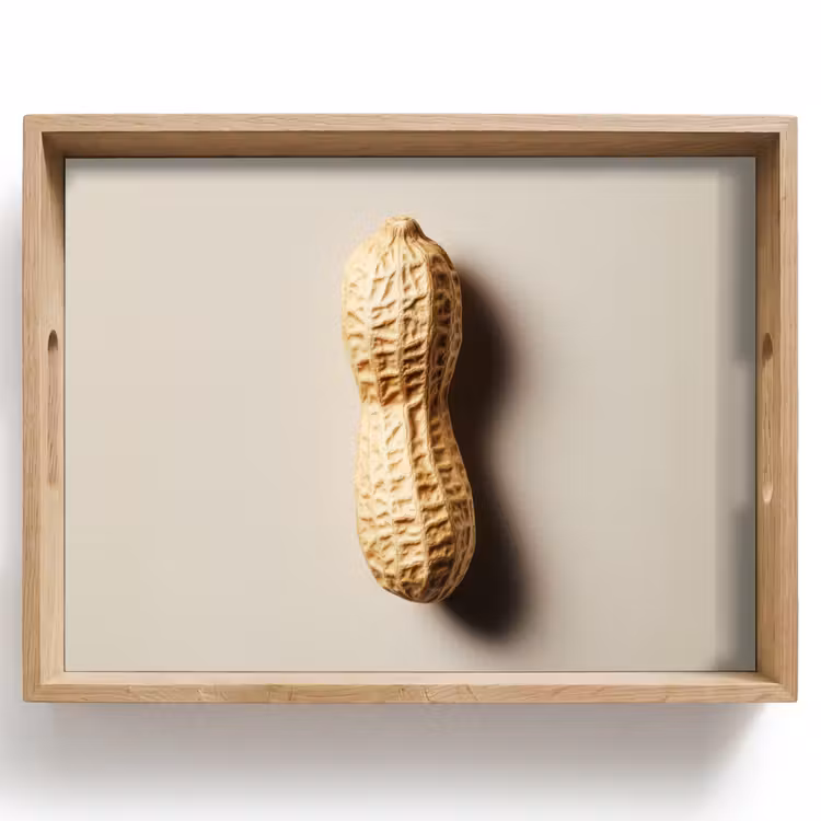 Vassoio - Arachide - Crudo - Beige — 1