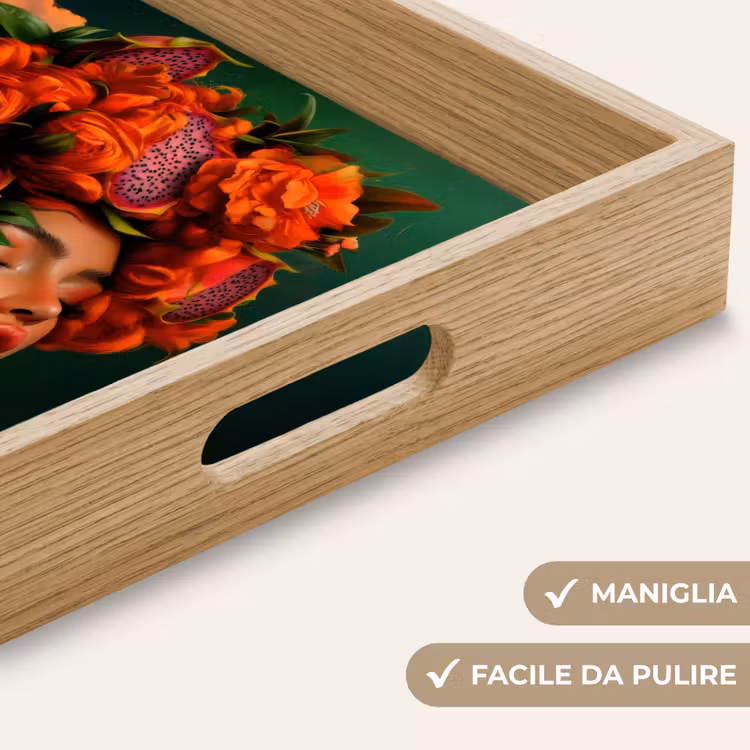 Vassoio - Donna - Bevande alla frutta - Rose — 8
