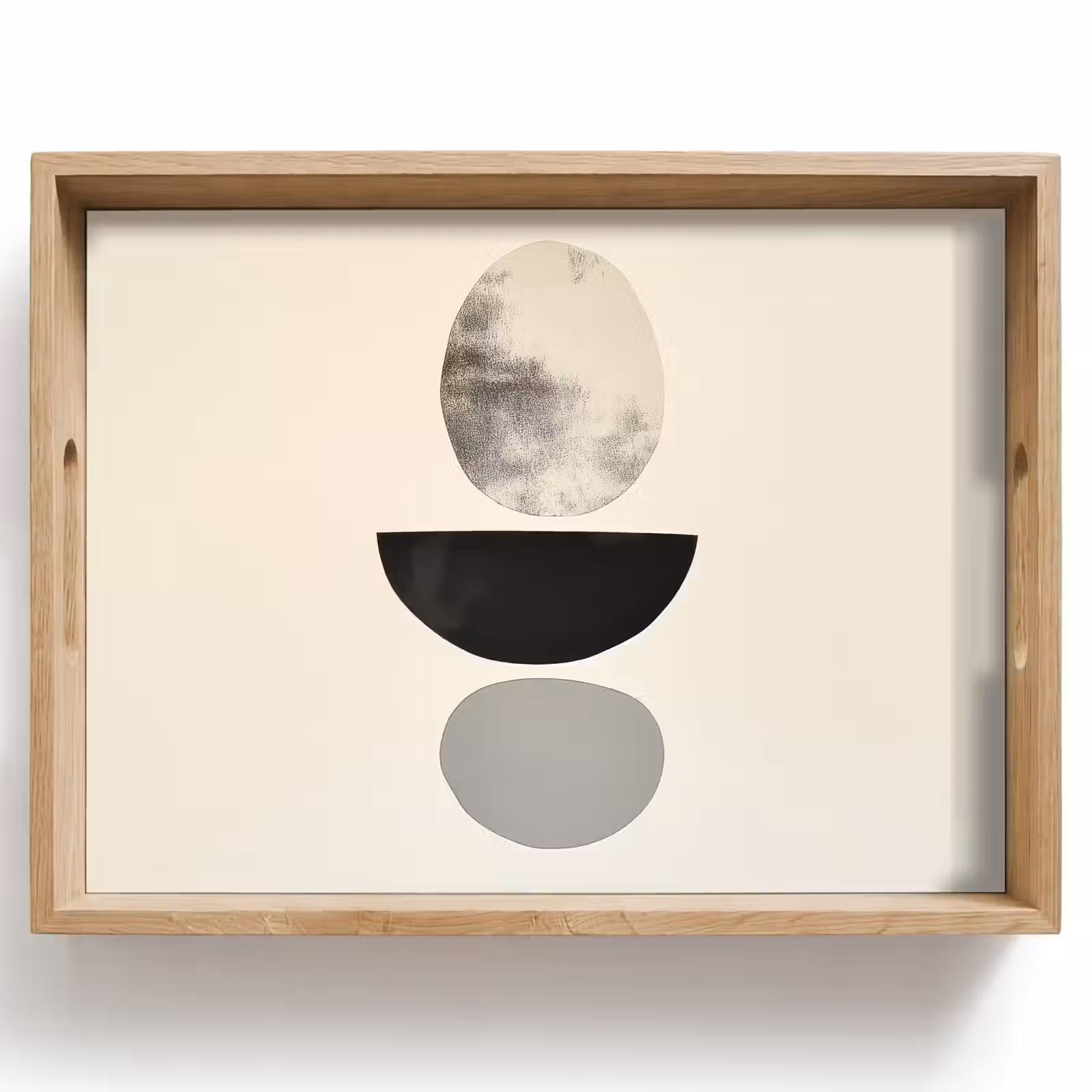 Vassoio - Beige - Japandi - Wabi sabi — 1