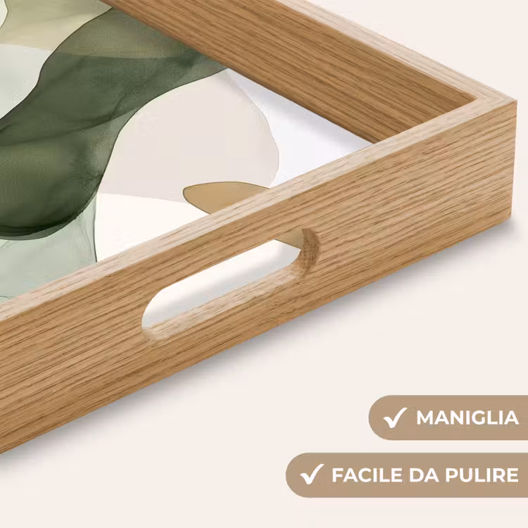 Vassoio - Japandi - Astratto - Verde — 8