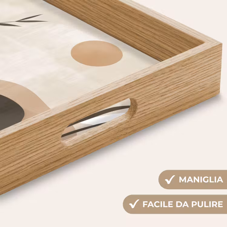 Vassoio - Japandi - Paesaggio - Beige — 8