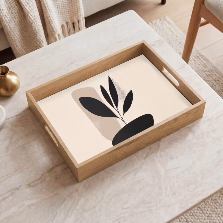 Vassoio - Pianta - Beige - Giapponese — 2