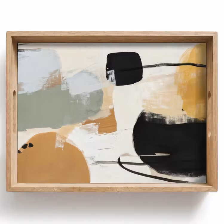 Vassoio - Pittura - Astratto - Colori — 1