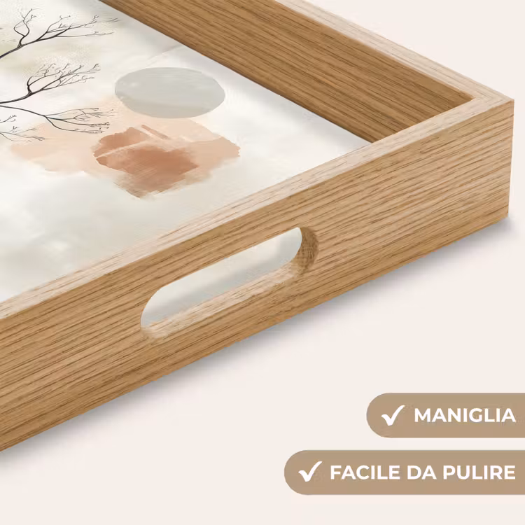 Vassoio - Wabi sabi - Beige - Pianta — 8