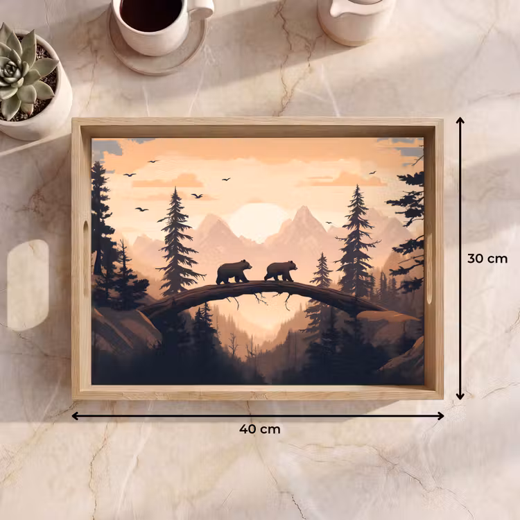 Vassoio - Orsi - Alberi - Paesaggio - Tramonto — 7