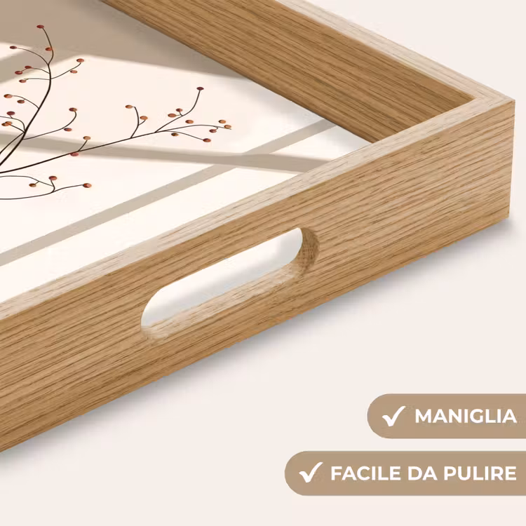 Vassoio - Vaso - Rami - Bacche - Minimalista — 8