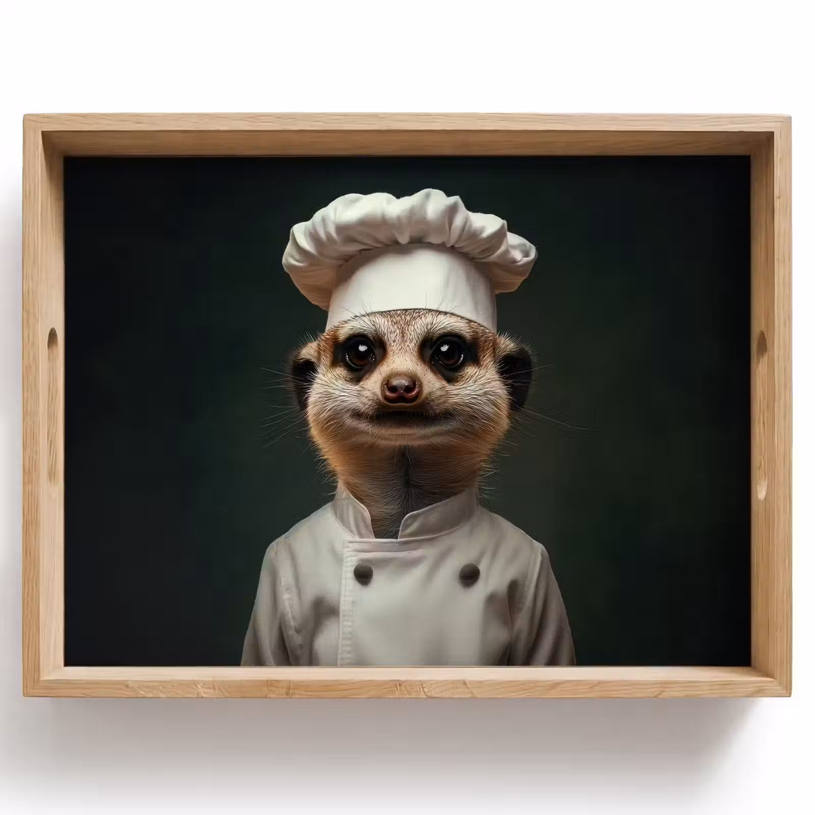 Vassoio - Animale - Cuoco - Meerkat — 1