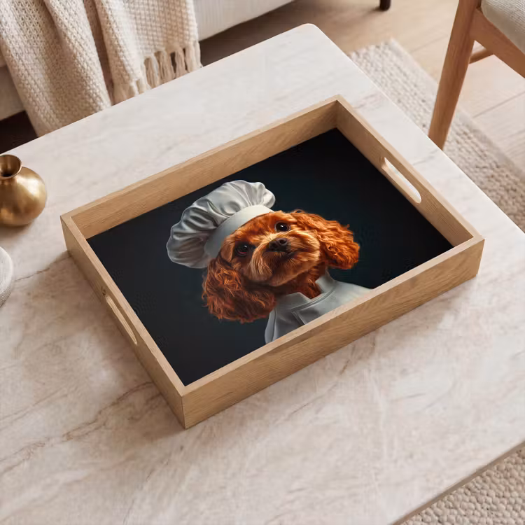 Vassoio - Marrone - Cuoco - Cane — 2