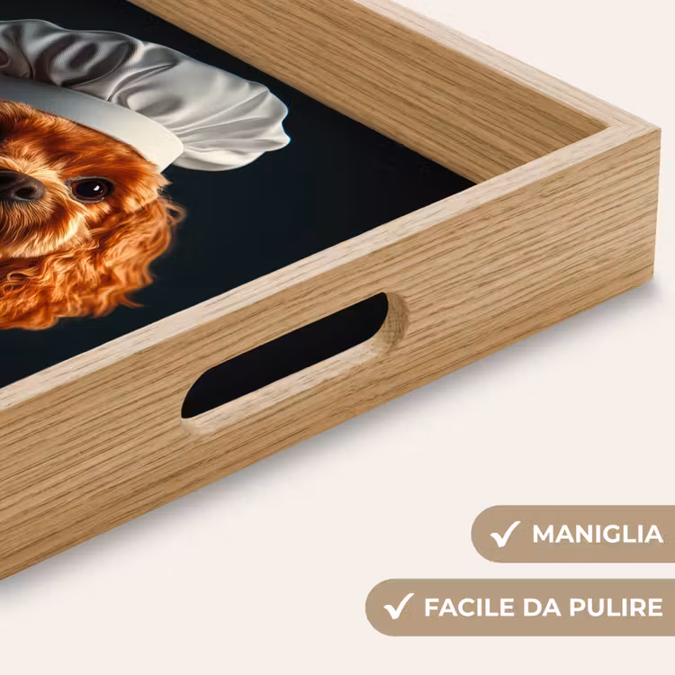 Vassoio - Marrone - Cuoco - Cane — 8