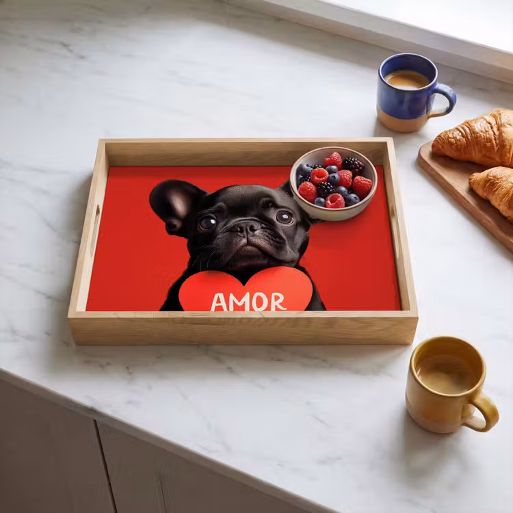 Vassoio - Amor - Cane - Cuore - Rosso — 3