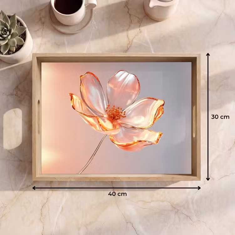 Vassoio - Occhiali - Fiore - Rosa — 7