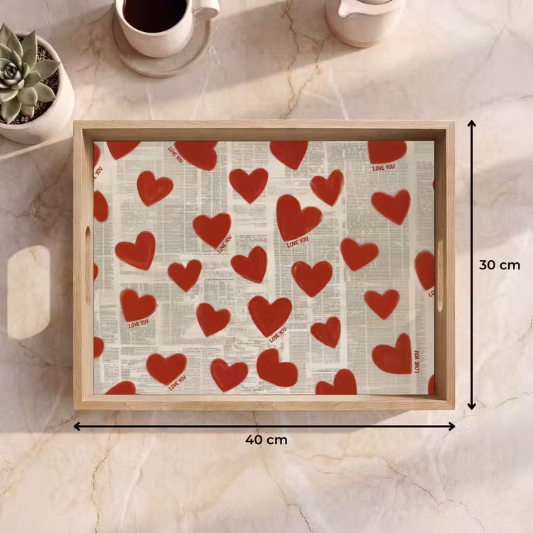 Vassoio - Cuori - Giornale - Loveyou — 7