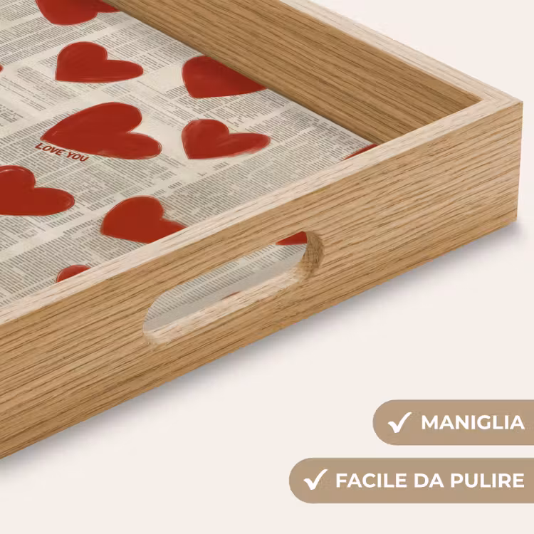 Vassoio - Cuori - Giornale - Loveyou — 8
