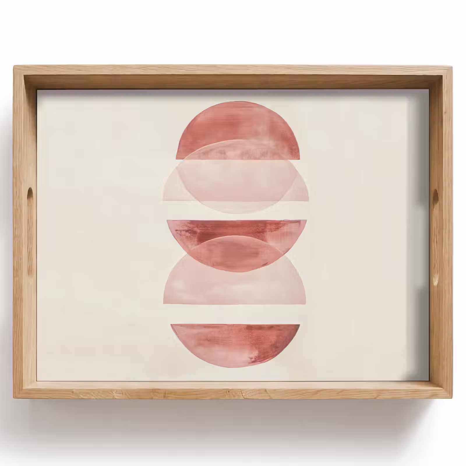 Vassoio - Minimalista - Cerchi - Rosa — 1