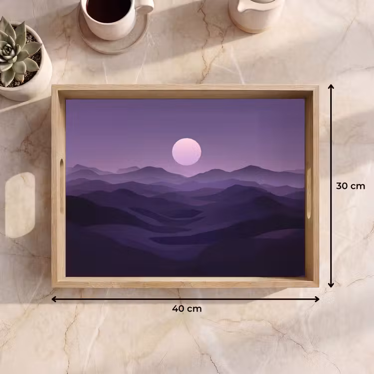 Vassoio - Colline - Viola - Nebbia - Sole — 7