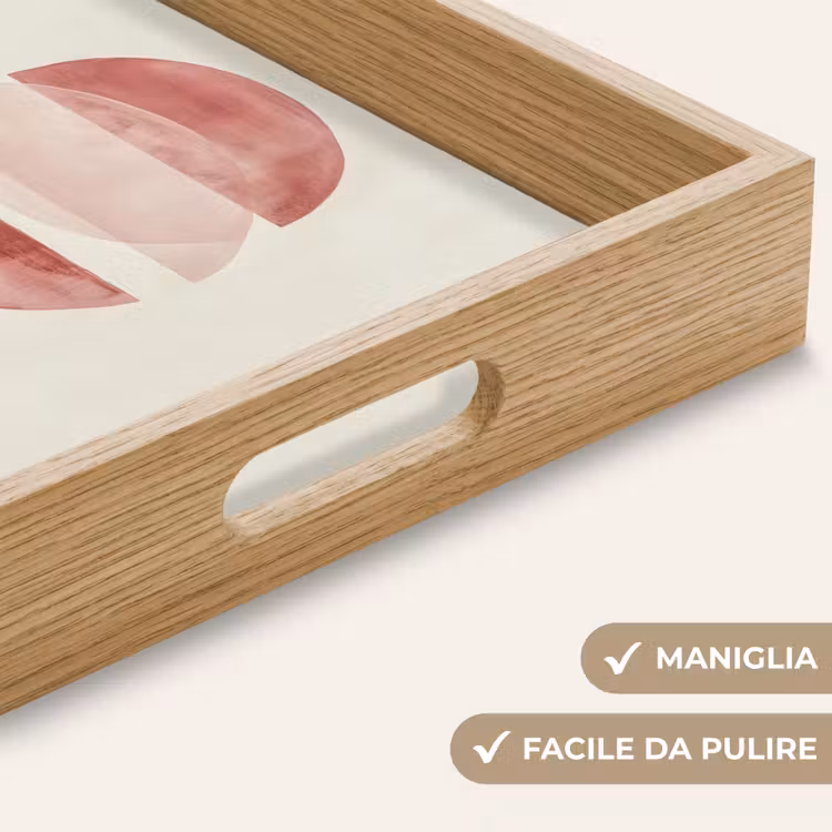 Vassoio - Minimalista - Cerchi - Rosa — 8
