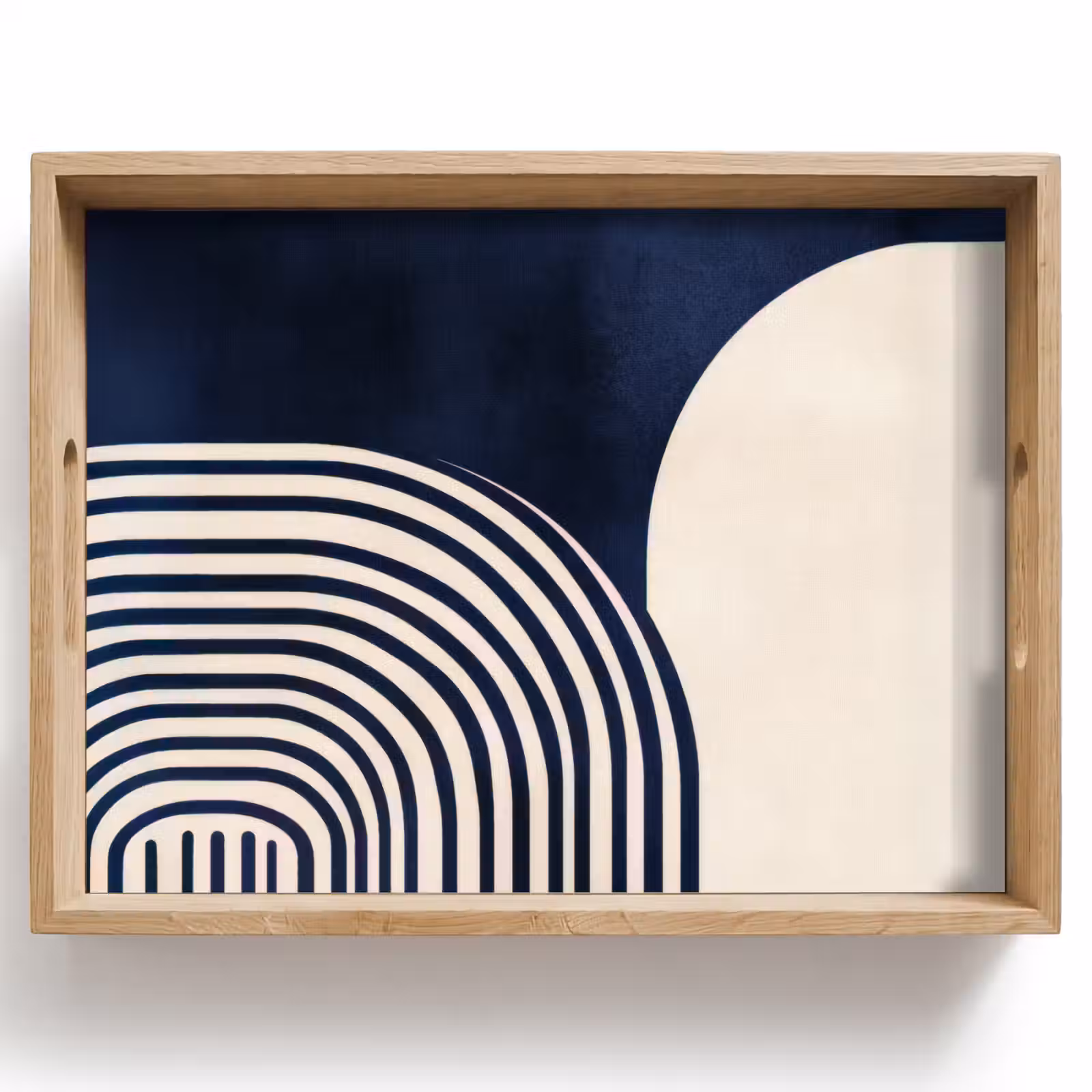 Vassoio - Blu scuro - Astratto - Linee — 1