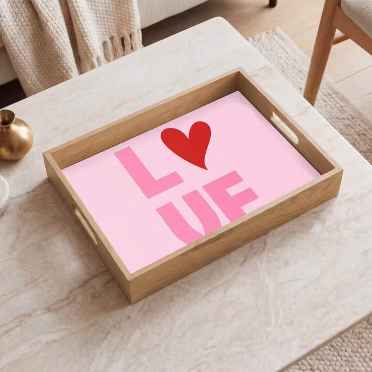 Vassoio - Amore - Rosa - Cuore - San Valentino — 2
