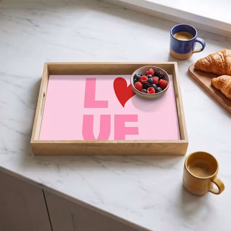 Vassoio - Amore - Rosa - Cuore - San Valentino — 3