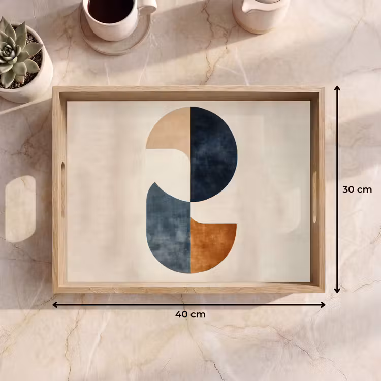 Vassoio - Cerchi - Astratto - Colorato — 7