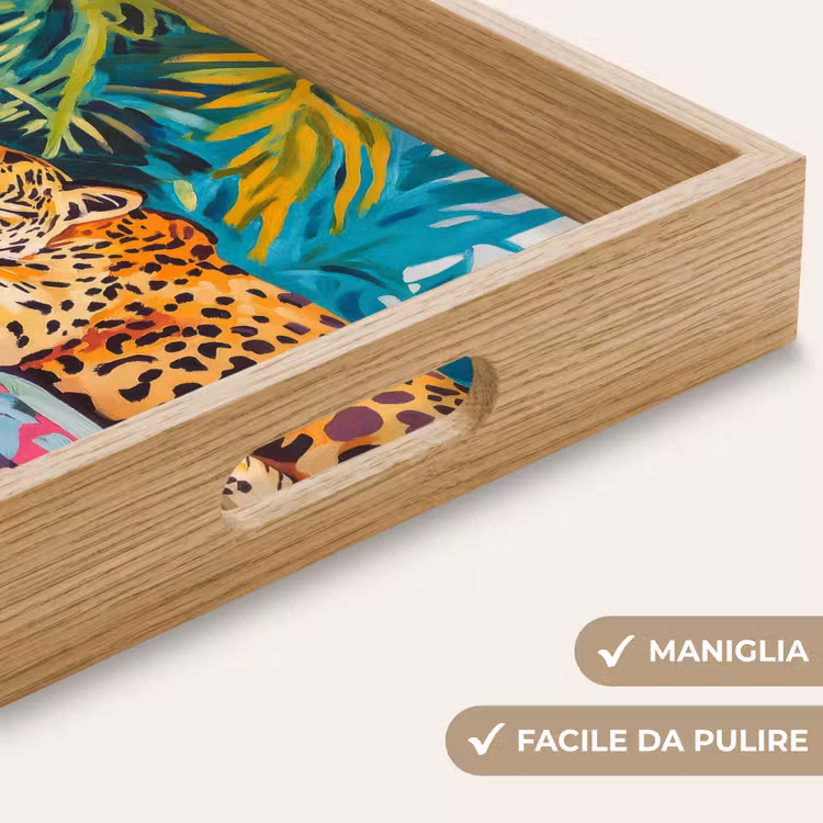 Vassoio - Leopardo - Colorato - Tropicale — 8
