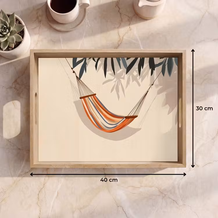 Vassoio - Amaca - Colorata - Foglie - Ombra — 7