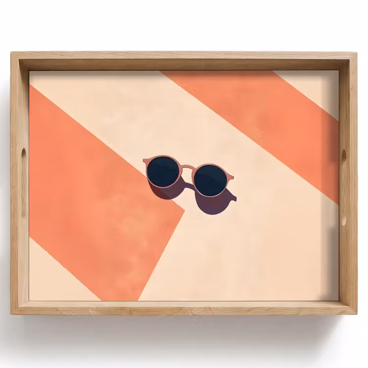 Vassoio - Occhiali da sole - Shadow - Arancione - Minimalista — 1