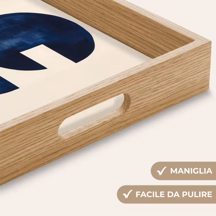 Vassoio - Forme - Blu - Astratto — 8